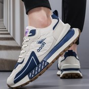 Resim Erkek Trendy 2025 Spor Rahat Sneaker - Rahat Kalın Taban, Şık Baskı, Yürüyüş, Eğitim ve Açık Hava Aktiviteleri için Çok Yönlü Tasarım, Dayanıklı PVC Dış Taban ile Düşük Üst Bağcıklı 
