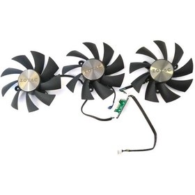 Resim Zotac Gtx 1080Tı Amp 11G Ekran Kartı Fanı 87Mm 