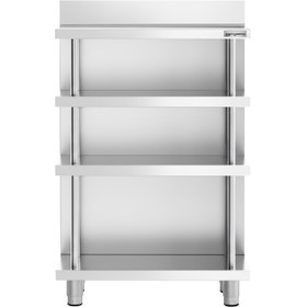 Resim Bar Çalışma Tezgahı - Paslanmaz çelik - 800x600mm - 4 raflı 