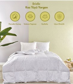 Resim Brıelle Kaz Tuyu Yorgan 195x215 000000001500222022 Beyaz 