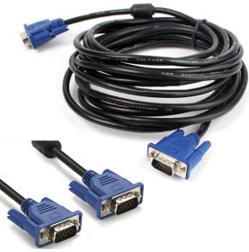 Resim Wozlo 10M Orjinal VGA Görüntü Kablosu Projeksiyon Ekran Monitör LCD Tv - 10 Metre 