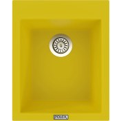Resim POLEX Cristalüx Granit Evye P-05 Sarı Tezgah Altı Ve Tezgah Üstü Kare Mutfak Evyesi 41x51cm 