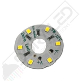 Resim Dora Led 12Volt 3Watt Smd 2835 Ledli Led Modül Beyaz 10mm Delik Çaplı 12V 3W Avize Ledi 30mm(3 Adet) 