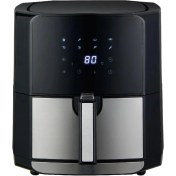 Resim Dijital 5.5 Lt Yağsız Fritöz, 1700W, Siyah, Sağlıklı ve Pratik Pişirme Aracı 