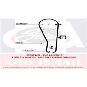 Resim GATES 5283XS TRIGER EKSANTRIK KAYISI ACCENT 95-00 GETZ MATRIX 1.5 