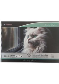 Resim Spiralli Karton Kapak Resim Defteri 25x35 15 Yaprak 24'lü Shrink 