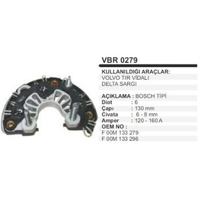 Resim Diot Tablasi Volvo Tir Vidali 120A Delta Sargili 504631888 