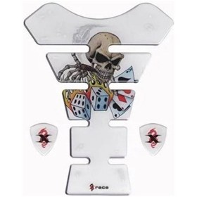 Resim Xrace Tx 02 Gambit Skull Gaz Yakıt Tankı Depo Koruyucu Kuru Kafalı Tankped 