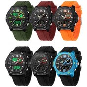 Resim Sones Skmeı 2020 Kare Büyük Kadran Üçlü Hareket Erkek Spor Saati Gümüş Kabuk Kahverengi Kemer Siyah Makine 