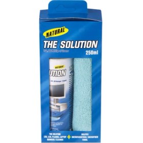 Resim The Solution Lcd, Led, Ekran, Laptop, Tablet, Bilgisayar, Televizyon, Cep Telefonu, Gözlük, Kamera, Koruyucu Ve Parlatıcı Doğal Temizleme, Temizlik Seti - 250 ML Temizleyici 