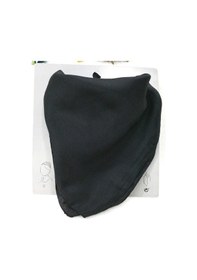 Resim Kırmızı - Siyah Fular Bandana Kare 