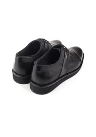 Resim Nevzat Öge 0281 Hakiki Deri Bağcıklı Hafif Taban Klasik Erkek Ayakkabı Siyah 