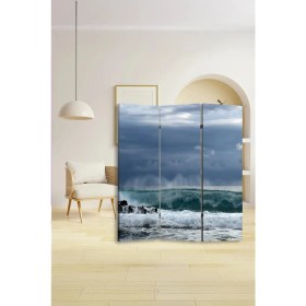 Resim Artavessa Dekoratif 3 Kanatlı Dijital Baskılı Kanvas Paravan - Seperatör - 120X180 cm - Model 13 
