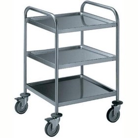 Resim Professional 3 Katlı Servis Arabası, İtme Kollu 600 Mm STR603WH 