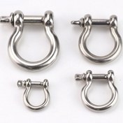 Resim 304 Paslanmaz Çelik Bow Shackle Japon Bow Uzatılmış Shackle Deniz Donanımı Donanımı Paslanmaz Çelik Shackle 