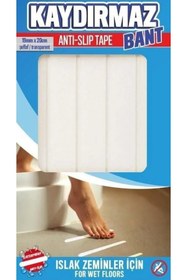 Resim Dünya Magnet Yapışkanlı 10 Adet Banyo Küvet Duşakabin Islak Zemin Yer Kaydırmaz Bant, Kaydırmazlık Şeritleri 