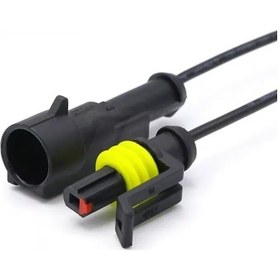 Resim 100 Adet 1 Pin Süper Seal Konnektör Su Geçirmez Oto Dişi Erkek (552490699) 
