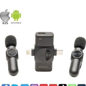 Resim V5-2 İkili Kablosuz Yaka Mikrofonu 1 ADET 