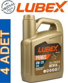 Resim Lubex Sja 0W-20 Tam Sentetik Motor Yağı 4 x 4 L 