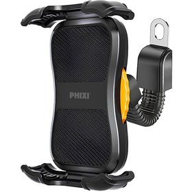 Resim Phixi Motosiklet ve Bisiklet Telefon Tutucu Dikiz Ayna Bağlantılı Otomatik Force MT10 