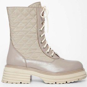 Resim Tamer Tanca Kadın Hakiki Deri Bej Rugan Casual Bot 33 52110 Bn Bot Sk23/24 Kemık Dr Kemik 