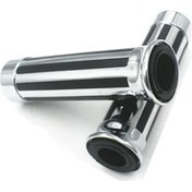 Resim Dashanshop 2 Adet Krom 7/8'' 22mm Suzuki Honda Yamaha Kawasaki Harley Motosiklet Tutacak Gripleri 