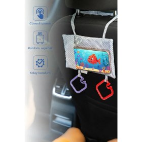 Resim Babyjem Araç Içi Telefon Askılığı Gri Puanlı 