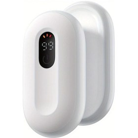 Resim Willowhaven Usb Şarjlı Dijital Ekranlı Beyaz Elde Isıtıcı 140 F Taşınabilir 