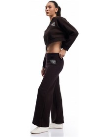 Resim Koton Beli Lastikli Şardonlu Baskılı Geniş Paça Eşofman Altı Kahverengi 6wak40057nk Kahve 