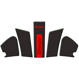 Resim Gogo Tank Pad Set 002 Siyah Kırmızı Hero Dash 125 2022-2024 