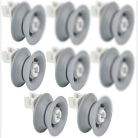 Resim Bosch SMS30E09TR Bulaşık Makinesi Üst Sepet Tekerleği 8 Adet 