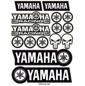 Resim PROMOT Motorsiklet Aksesuar Ekipman Sticker Kask Grenaj Laptop Sticker Seti 0044 