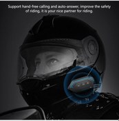 Resim Bt5.0 Su Geçirmez Kask İnterkom Kulaklık: Gürültü Azaltma Desteği 