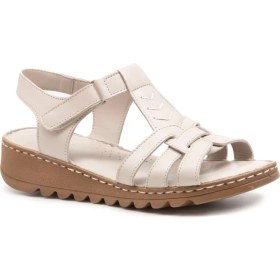 Resim Gedikpaşalı Mrn 017 Vizon Bayan Comfort Sandalet Terlik Sandalet 