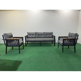 Resim 3+1+1 Melisa Balkon Bahçe Kafe Çay Seti Koltuk Oturma Takımı Oturma Grubu,ofis Koltuğu Grii Gri 