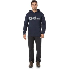 Resim Jack Wolfskin Arthur Hoody Erkek Mavi Sweatshirt 