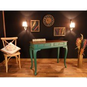 Resim Wooding 120 Cm Çekmeceli Masif Yeşil Ceviz Dresuar (548589918) Yeşil 