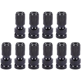 Resim Homyl 10 Parça 1/2 Inç Darbeli Anahtar Adaptörü Siyah 