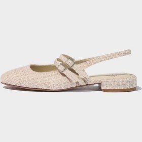 Resim DeFacto Kadın Düz Taban Balerin Sandalet D8964AX25SMBG123 Bej 