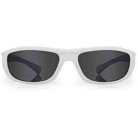 Resim Kinary Bisiklet Güneş Gözlüğü Beyaz Mat Çerçeve Siyah Cam 3007 