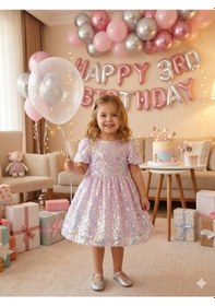 Resim Babydoll Elbise Cumino Lila 