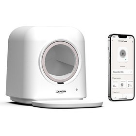 Resim Akıllı Otomatik Kedi Tuvaleti UV Sterilizasyonlu Koku Tableti ve Çıkarılabilir Kum Paspası Cat Cleaner X8620 