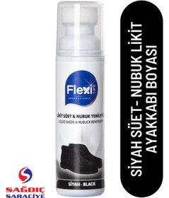 Resim FLEXİCARE Siyah Süet - Nubuk Likit Ayakkabı Boyası 