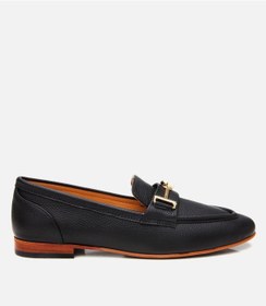 Resim Hotiç Kadın Deri Siyah Tokalı Klasik Loafer 01ayh306210a100 Siyah-black Siyah 