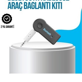 Resim Araç İçi Bluetooth Aux Müzik Ve Telefon Görüşmesi Adaptörü 