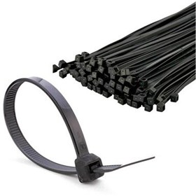 Resim Şahnet 2.5x150 Kablo Bağı Siyah (100 Adet) Kablo Toplayıcısı - Klips - Cırt Kelepçe 