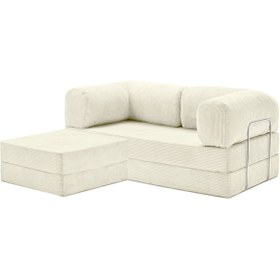 Resim MiniWood Legom Köşe Koltuk Takımı Sünger Yataklı Kanepe Dinlenme Koltuğu 