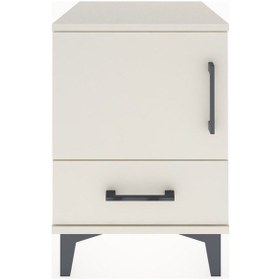 Resim Hyperion Komodin Tek Raflı Tek Çekmeceli Tek Kapaklı 44x44x64 Aytaşı-aytaşı Aytası 