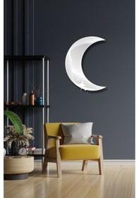 Resim Ay Şekilli Ayna Pleksi 