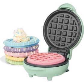Resim Mini Waffle Makinesi - Yapışmaz Waffle Demir Makinesi 